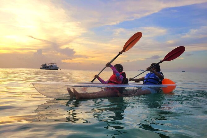 Clear Kayaking in Tobago - Looking beneath the Coco Reef rocks