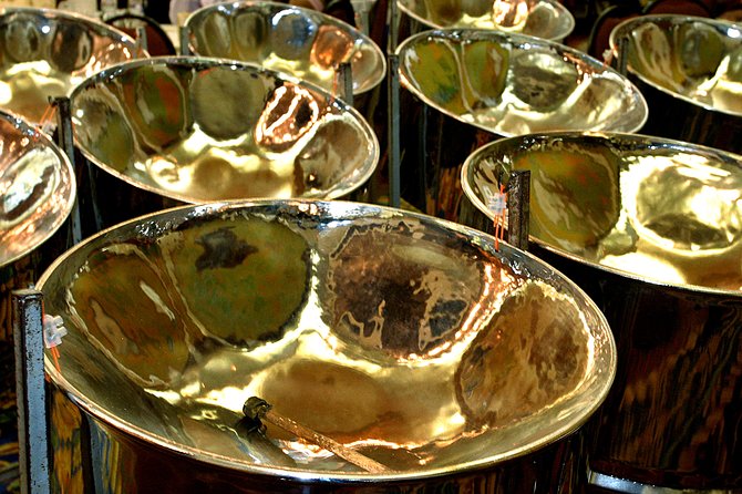 Live Steel Drums & Street Food Experience! - Hearing steelpan in a working pan-yard
