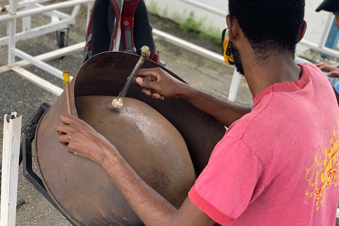Private Steelpan Making Tour in Port of Spain - Playing the steelpan is the best part